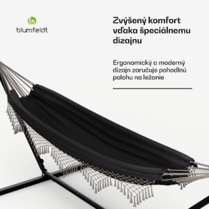 Blumfeldt SwayStation Boho hojdacia sieť, 320 x 116 cm, odolná proti poveternostným vplyvom, odolná proti hrdzi