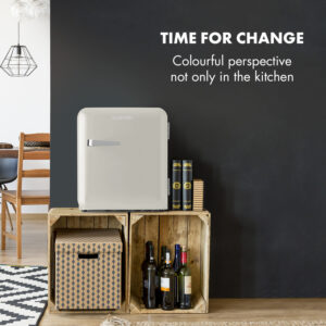 Klarstein Audrey Mini, retro chladnička, 48 l, 2 úrovne, energet. trieda F