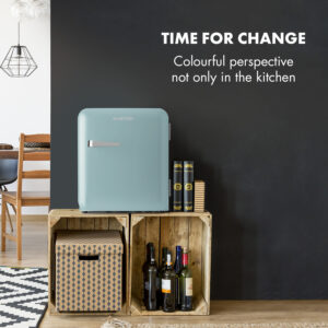 Klarstein Audrey Mini, retro chladnička, 48 l, 2 úrovne, energet. trieda F