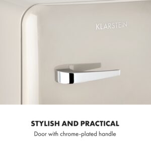 Klarstein Audrey Mini, retro chladnička, energet. trieda E, mraziaci priečinok, LED