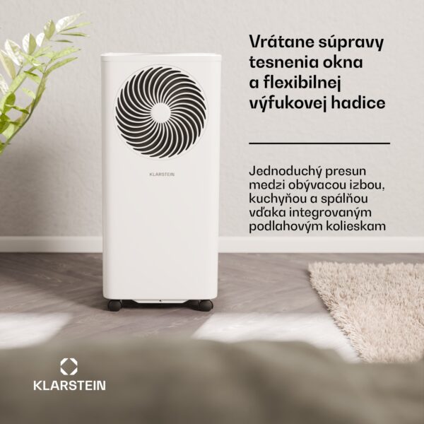 Klarstein Aero Ring 7K, Smart, klimatizácia, 7 000 BTU, mobilná a inteligentná, pre max. 25 m², hlasové ovládanie