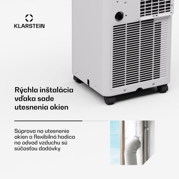 Klarstein Aero Ring 7K, Smart, klimatizácia, 7 000 BTU, mobilná a inteligentná, pre max. 25 m², hlasové ovládanie - Image 2