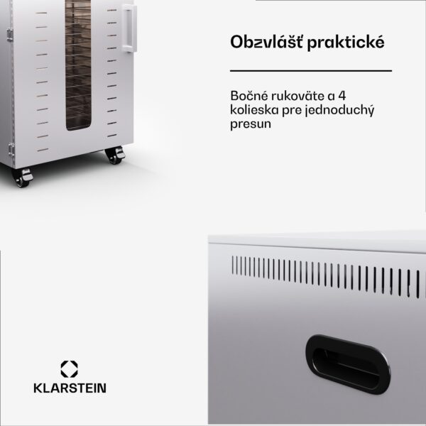Klarstein MasterJerky 300 sušička, 2 000 W, 30 - 90 °C, 24h časovač, nehrdzavejúca oceľ - Image 2