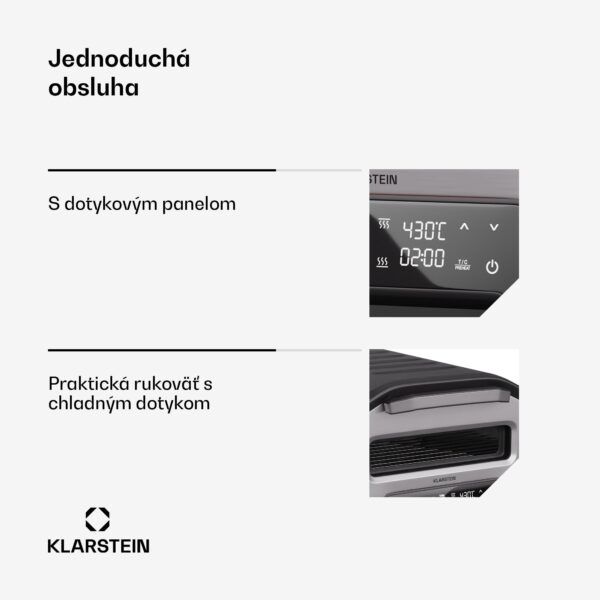 Klarstein PizzaForno elektrická pec na pizzu s výkonom 1 700 W, 7 programov + pamäťová funkcia, digitálny displej - Image 3