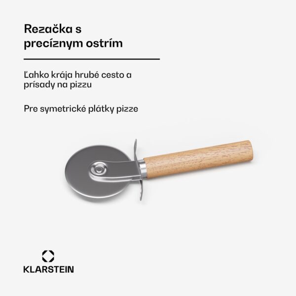 Klarstein 4-dielna súprava príslušenstva PizzaForno, stojan na pizzu a panvica na pizzu, tepelná rukavica a krájač - Image 3