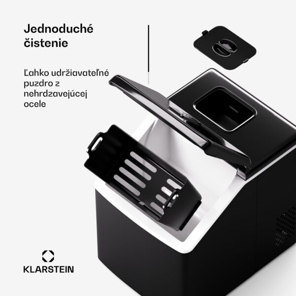 Klarstein Clearcube stroj na výrobu kociek ľadu, číry ľad, 13 kg/24 h - Image 3