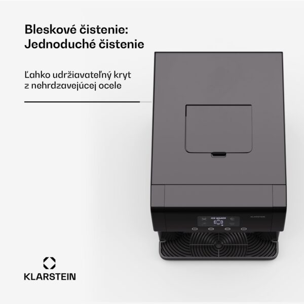 Klarstein Eiszeit výrobník kociek ľadu z nehrdzavejúcej ocele 3 veľkosti kociek ľadu strieborná - Image 3