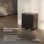 Klarstein EcoVista, odpadkový kôš s kompostérom, 40 l + 3 l/kôš + kompostér, Soft-Close - Image 3