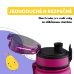 Klarstein schmatzfatz náhradné viečko, tlačidlo, silikónová slamka, pre 500ml fľašu - Image 2