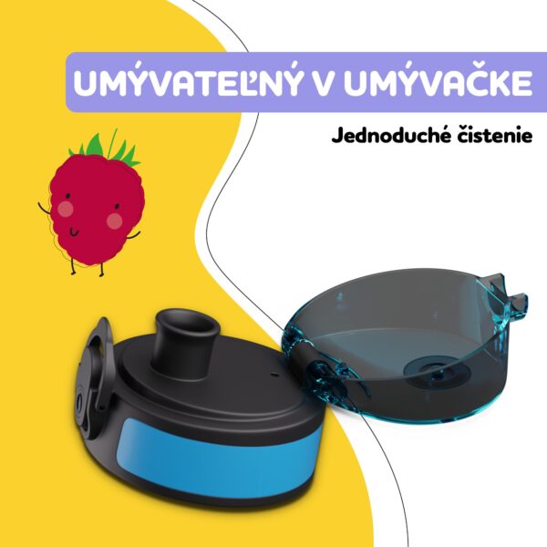 Klarstein schmatzfatz náhradné viečko, tlačidlo, silikónová slamka, pre 500ml fľašu - Image 3