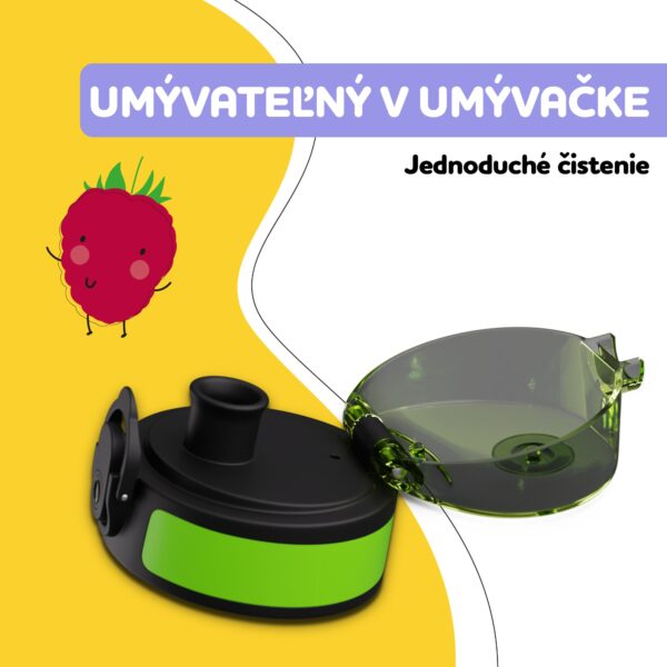 Klarstein schmatzfatz náhradné viečko, tlačidlo, silikónová slamka, pre 500ml fľašu - Image 3