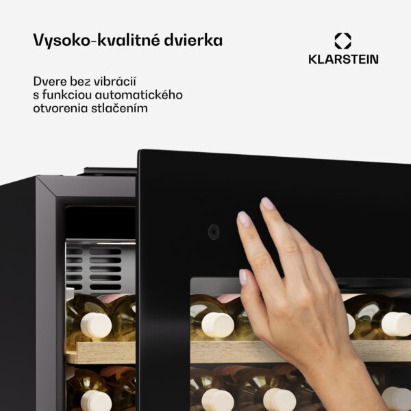 Klarstein Rhone 28 Uno chladnička na víno, 28 fliaš, LED ovládanie, push-to-open, tichá - Image 3