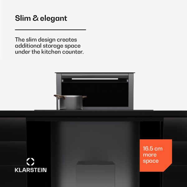 Klarstein Royal Flush Eco Slim 60, digestor, 60 cm, 650 m³/h, A - Image 2