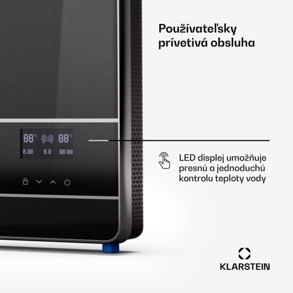 Klarstein Blaze Flow Elektrický prietokový ohrievač vody, vyhrievacie teleso z nehrdzavejúcej ocele, LED displej, 24 kW - Image 3