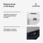 Klarstein SwiftFrost 12L chladiaci box, 12V/230V, do -20 °C, kompresor, 2 úrovne výkonu, LED displej