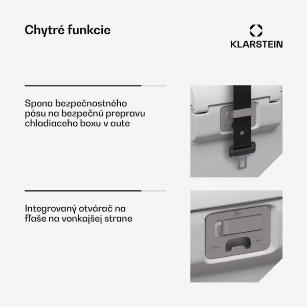 Klarstein SwiftFrost 12L chladiaci box, 12V/230V, do -20 °C, kompresor, 2 úrovne výkonu, LED displej - Image 3