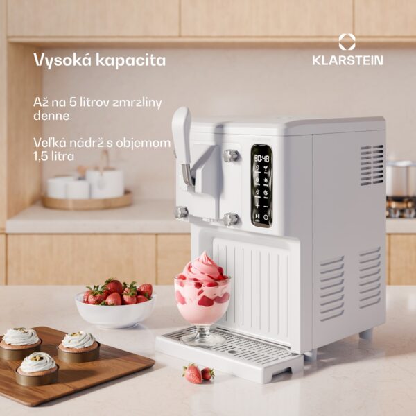 Klarstein SweetSwirl zmrzlinovač, zmrzlina, smoothies a mliečne koktaily, automatické čistenie