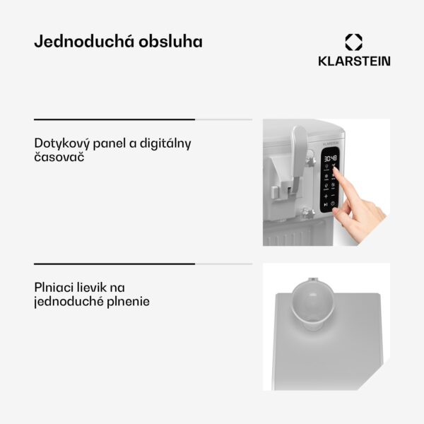 Klarstein SweetSwirl zmrzlinovač, zmrzlina, smoothies a mliečne koktaily, automatické čistenie - Image 2