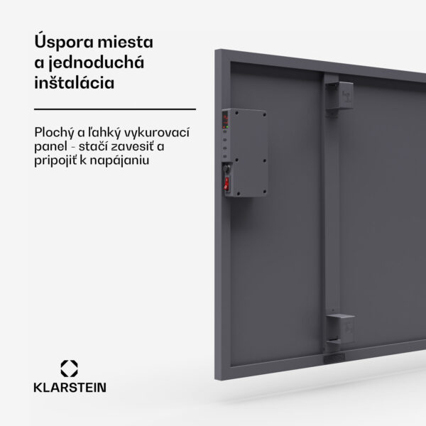 Klarstein Wonderwall Smart Infračervený ohrievač, 60x120cm, Aplikácia, 770W, Týždenný časovač, IP24 - Image 3