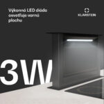 Klarstein Victoria Downdraft digestor, 60 cm, A, 8 úrovní + boost, až do 713,8 m³/h, 120 W - Image 2