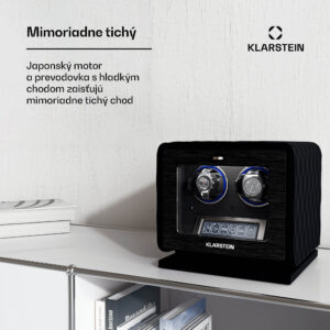 Klarstein LuminousTime naťahovač hodiniek, 2 hodinky, mnoho nastavení, LED, 10 dB