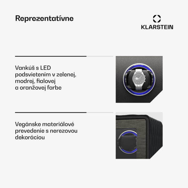 Klarstein LuminousTime naťahovač hodiniek, 3 hodinky, mnoho nastavení, LED, 10 dB - Image 3