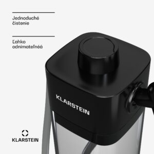 Klarstein Nádrž na mlieko SteelPresso, praktické príslušenstvo, 0,55 litra, priehľadná
