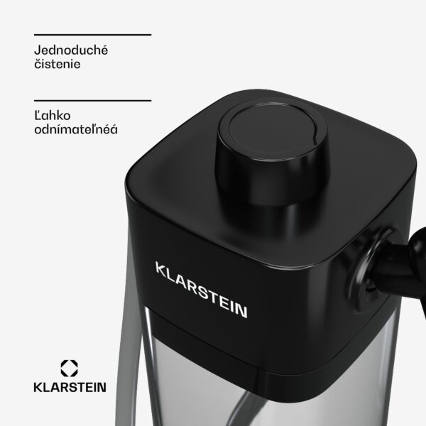 Klarstein Nádrž na mlieko SteelPresso, praktické príslušenstvo, 0,55 litra, priehľadná