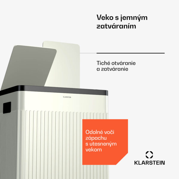 Klarstein Grama 40, pedálový kôš, 40 l / 2x20 l, bez zápachu, PP plast, retro - Image 3