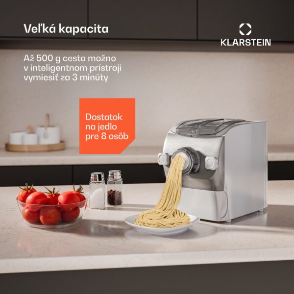 Klarstein Pastamania strojček na cestoviny, 7 nástavcov, cestoviny + ravioli, 260 W, jednoduché čistenie - Image 2