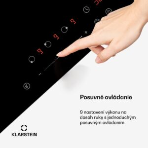 Klarstein Delicatessa Indukčná varná doska, 45 cm, 6600 W, 3 varné platne, Slider-Control, Boost