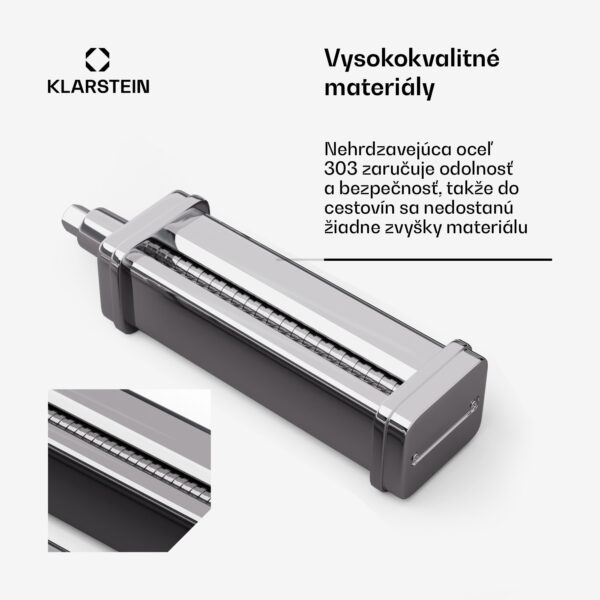 Klarstein Nástavec na cestoviny Chiara, funkcia 3 v 1, 8 úrovní, umývateľný v umývačke riadu, nehrdzavejúca oceľ, kompatibilný - Image 2