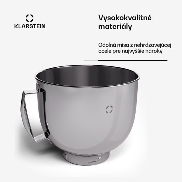 Klarstein Chiara misa z nehrdzavejúcej ocele, 5 l, vhodná do umývačky riadu, ergonomická rukoväť, kompatibilná, nehrdzavejúca - Image 2