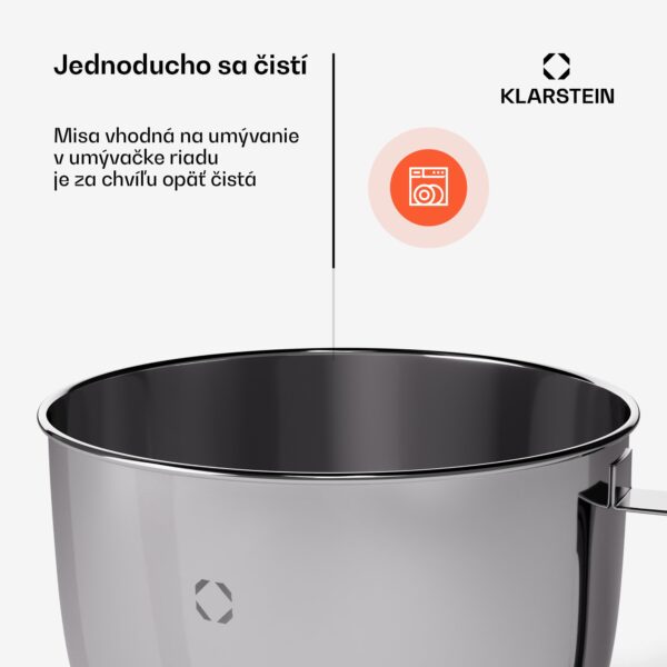 Klarstein Chiara misa z nehrdzavejúcej ocele, 5 l, vhodná do umývačky riadu, ergonomická rukoväť, kompatibilná, nehrdzavejúca - Image 3
