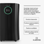 Klarstein DryFy ProConnect 24L odvlhčovač vzduchu, 24 l/deň, 36 m², WiFi, Aplikácia, LED indikátor, 24-hodinový časovač