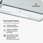 Klarstein Ventimate digestor, dotykové ovládanie, odsávanie/recirkulácia, EEK A+, 3 úrovne, LED, tichý - Image 3