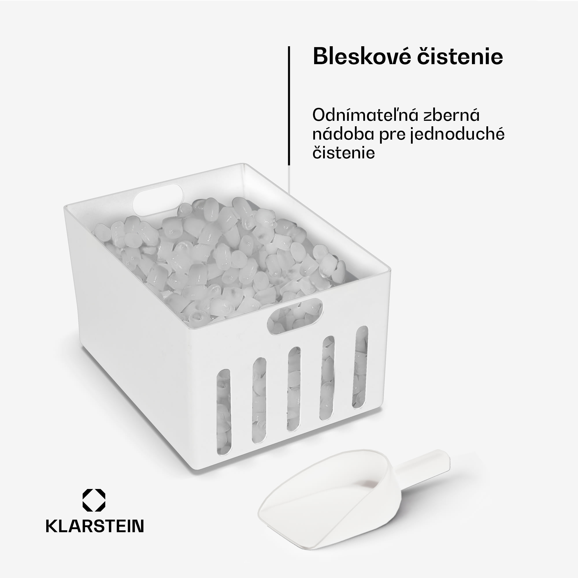 Klarstein Icefestival Bullet priemyselný výrobník kociek ľadu, 400W, 3 litre, 20kg/24h – Obrázok 3