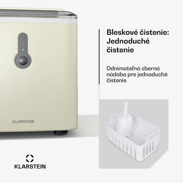 Klarstein ChillOut výrobník ľadových kociek, 12 kg/deň, 9 kociek ľadu za 8 minút, 120 W, nádrž na vodu - Image 3