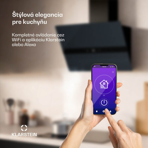 Klarstein WiFusion digestor, WiFi, LED, 680 m³/h, A++