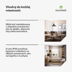 Blumfeldt RadiantSmart IR Heater, Infračervený ohrievač, Externý termostat, 360 W, Energeticky účinný