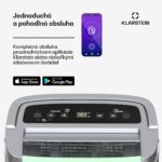 Klarstein DryFy Connect 40 odvlhčovač vzduchu, 40 l / deň, 30-45 m², ovládanie pomocou aplikácie, mobilný, nádrž na vodu - Image 3