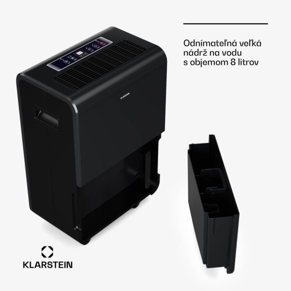 Klarstein DryFy Connect 70 odvlhčovač vzduchu, 70 l / deň, do 90 m², WiFi, ovládanie pomocou aplikácie, 8 L nádrž na vodu - Image 2
