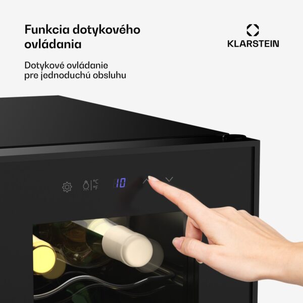 Klarstein Shiraz chladnička na víno, 2 chladiace zóny, dotykové ovládanie, LED osvetlenie, voľne stojaca - Image 3