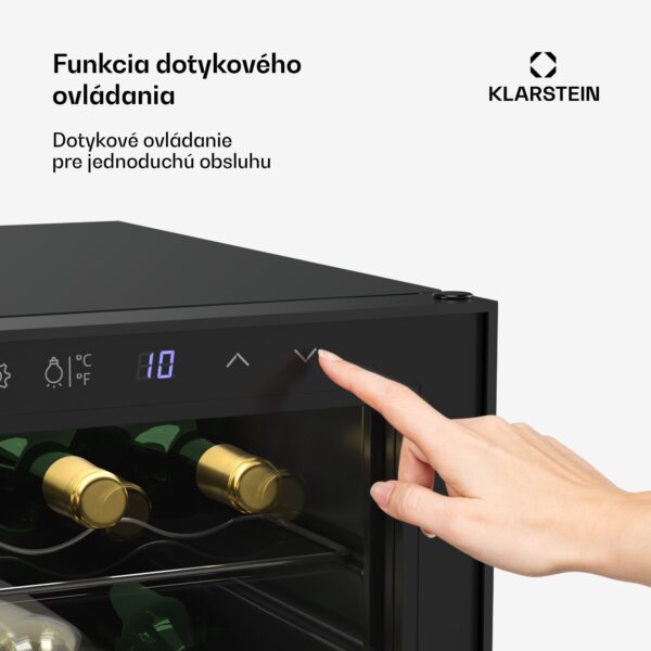 Klarstein Shiraz chladnička na víno, 2 chladiace zóny, LED osvetlenie, dotykové ovládanie, voľne stojaca - Image 3
