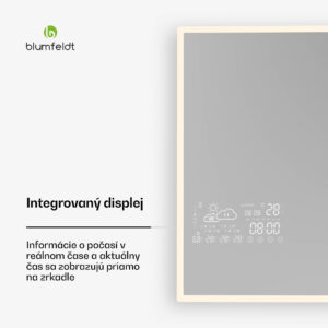 Blumfeldt Infračervený ohrievač, Smart Mirror, Infračervené žiarenie, 500 W, IP44