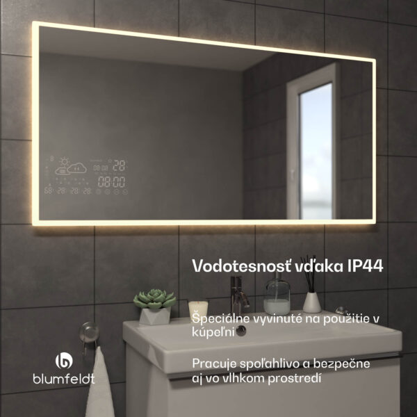 Blumfeldt Infračervený ohrievač, Smart Mirror, Infračervené žiarenie, 600 W, IP44 - Image 3