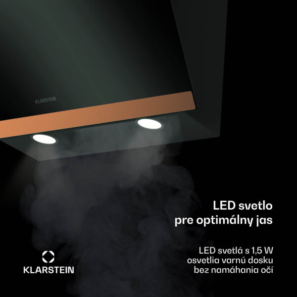 Klarstein FlashLine 60 digestor, A++, 524 m³/h, 3 úrovne, dotykový, tichý, LED, odsávanie/recirkulácia, 100 W - Image 2