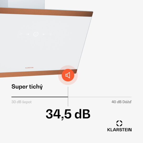 Klarstein FlashLine 60 digestor, A++, 524 m³/h, 3 úrovne, dotykový, tichý, LED, odsávanie/recirkulácia, 100 W