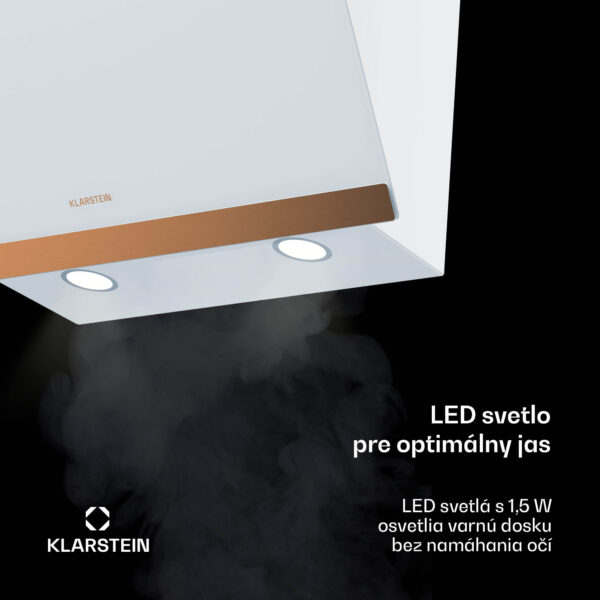 Klarstein FlashLine 60 digestor, A++, 524 m³/h, 3 úrovne, dotykový, tichý, LED, odsávanie/recirkulácia, 100 W - Image 2