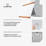 Klarstein FlashLine 60 digestor, A++, 524 m³/h, 3 úrovne, dotykový, tichý, LED, odsávanie/recirkulácia, 100 W - Image 3